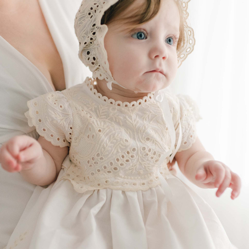 GIrls Cotton Baptism Gown Ingrid