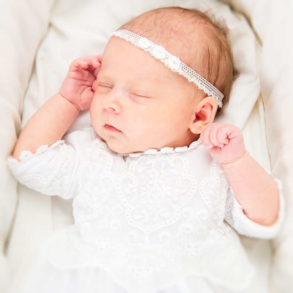 Eliza Newborn Lace Headband - 