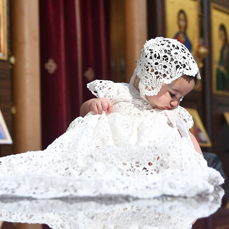 A Baptism in Lebanon | Zoya's Special Day in the Lola Christening Gown & Bonnet