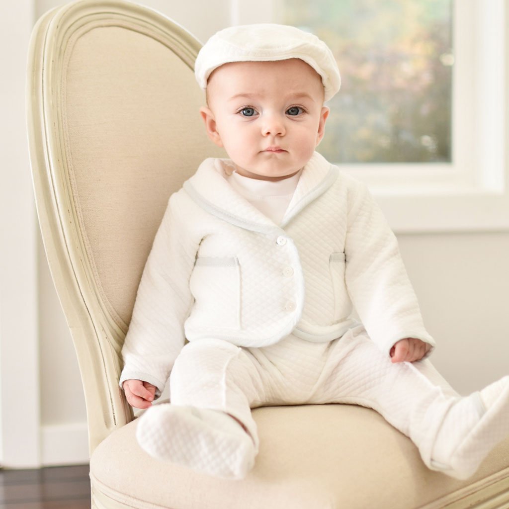 Modern Boy Christening Suit