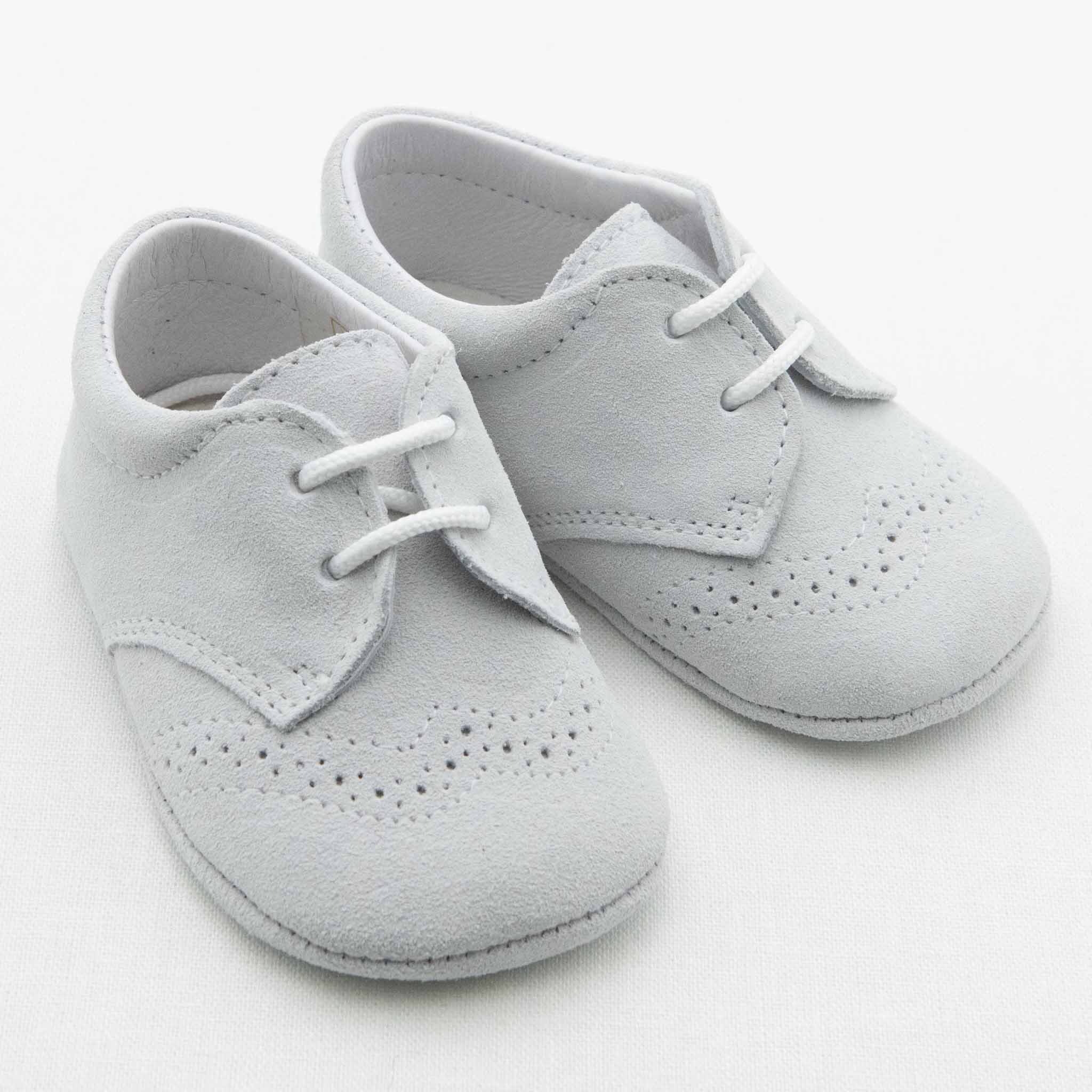 Boys Suede Christening Shoes –