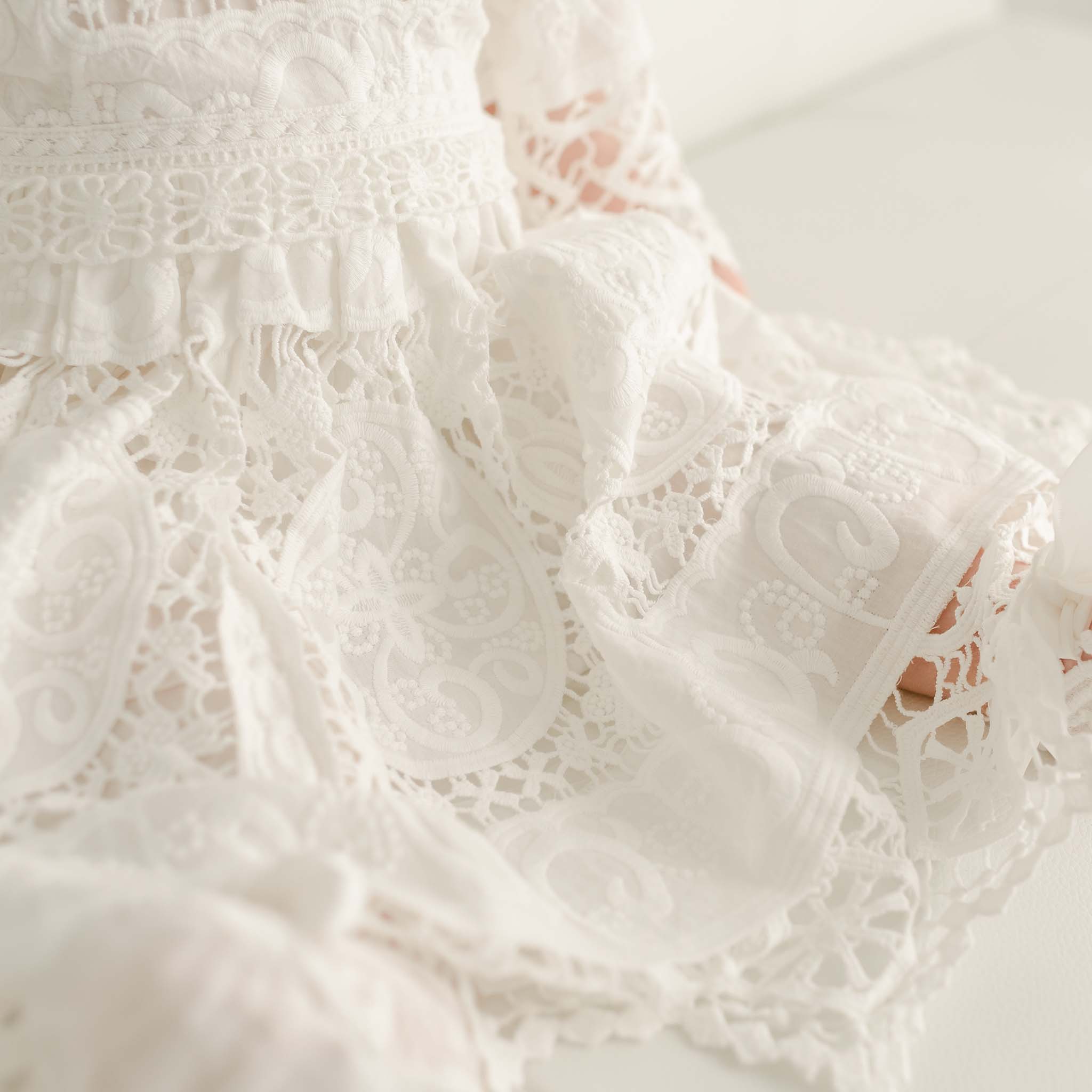 Girls Lace Baptism Dress | Adeline 9-12 Months Girls Lace Baptism Dress | Adeline 9-12 Months