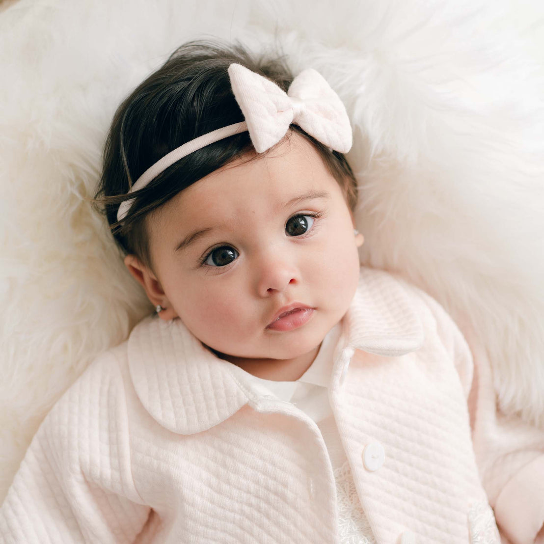 Emma Quilted Bow Headband