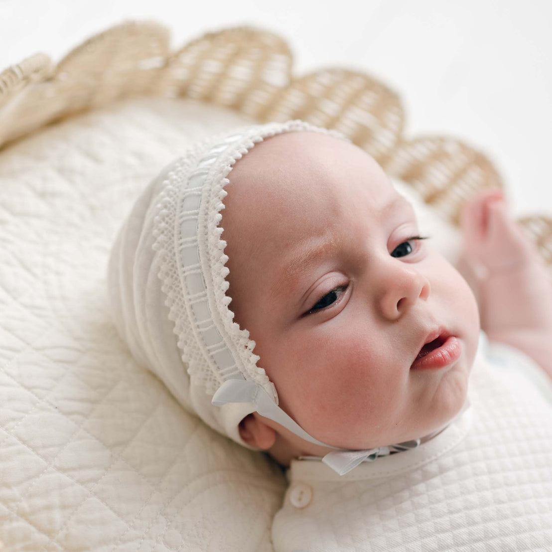 Ethan Quilted Newborn Bonnet