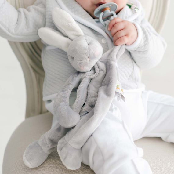 Grayson Silly Bunny Buddy | Pacifier Holder