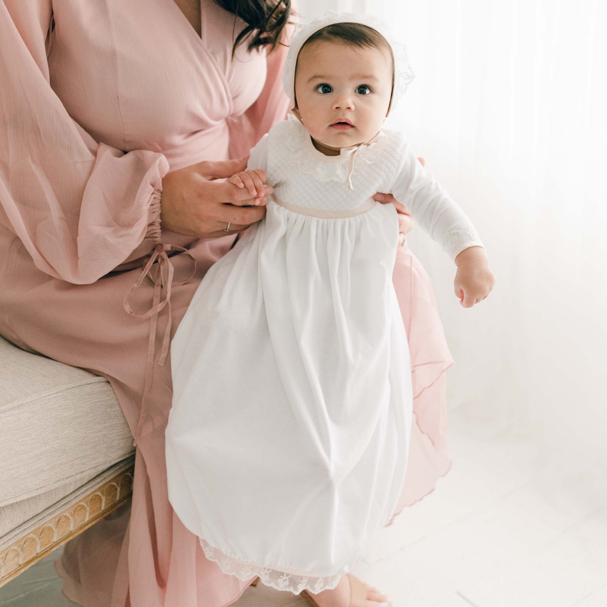 Buy Baby Blank Long Sleeves Gown With Mittens Sleep Sack 100% Online in  India - Etsy