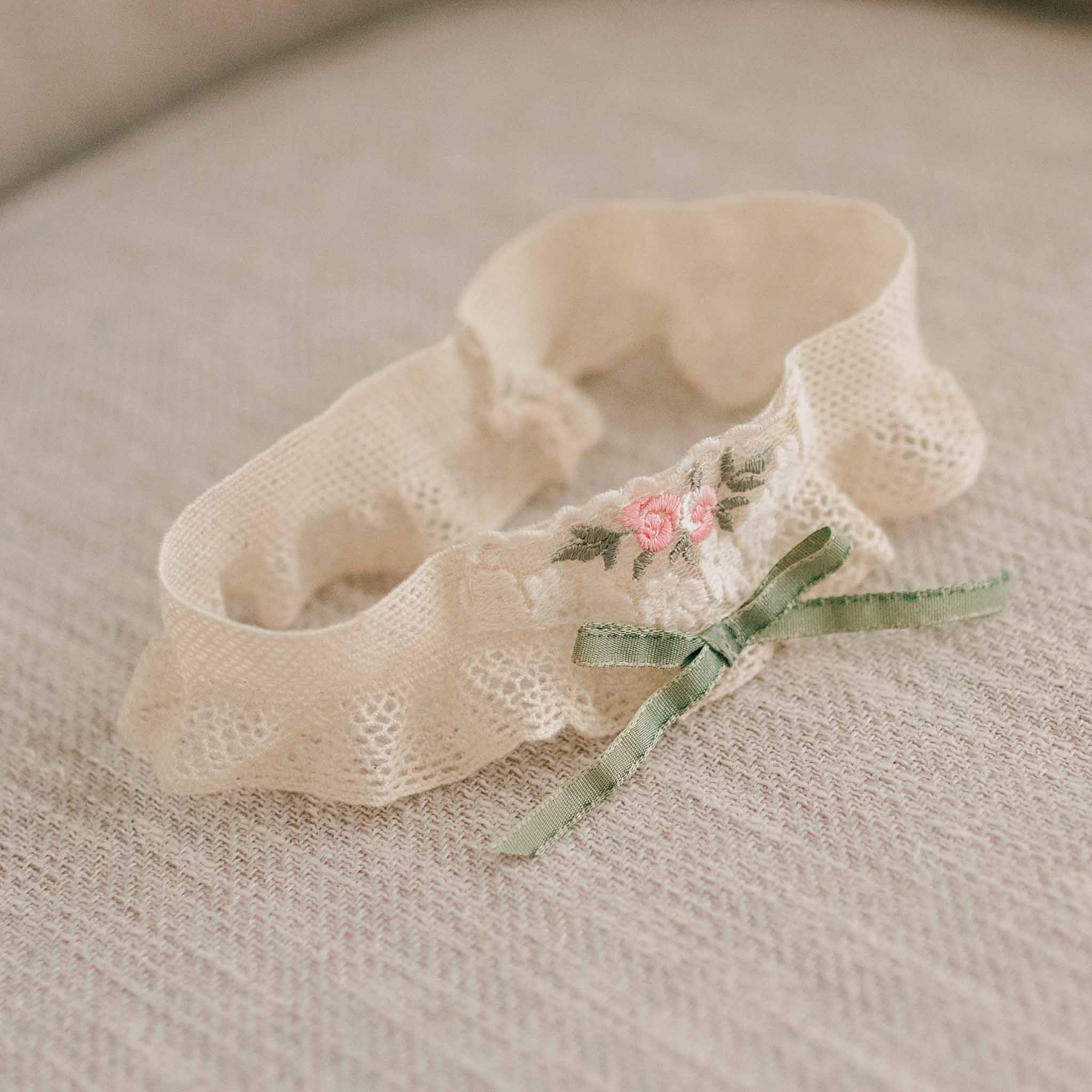 Baby Girl Headband - Natalie Christening & Baptism Collection One-Size Baby Girl Headband - Natalie Christening & Baptism Collection One-Size