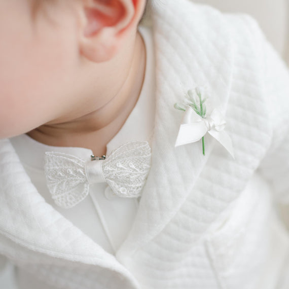 Oscar Lace Bow Tie & Boutonniere