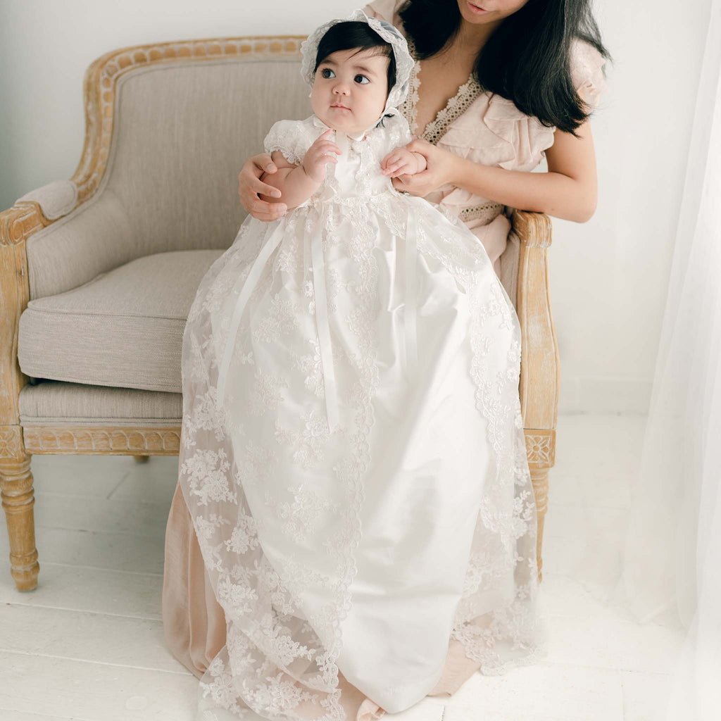 white wedding dress lace White Lace A-Line Front Split Wedding Dresses With Appliques, Bridal Dress,  MW191 main image 1
