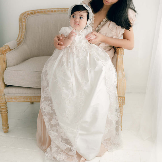 elegant christening dresses Girls Lace Baptism Dress