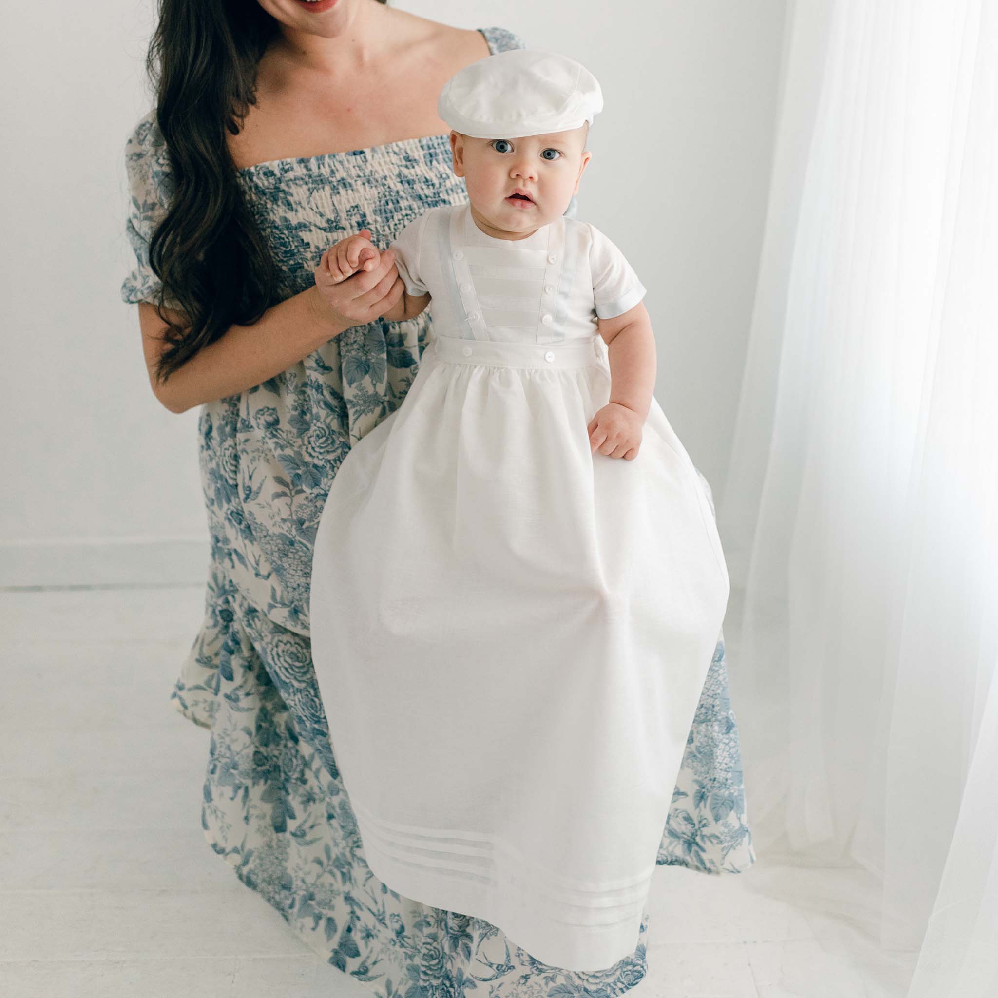 mother dress christening Boys Convertible Baptism Gown