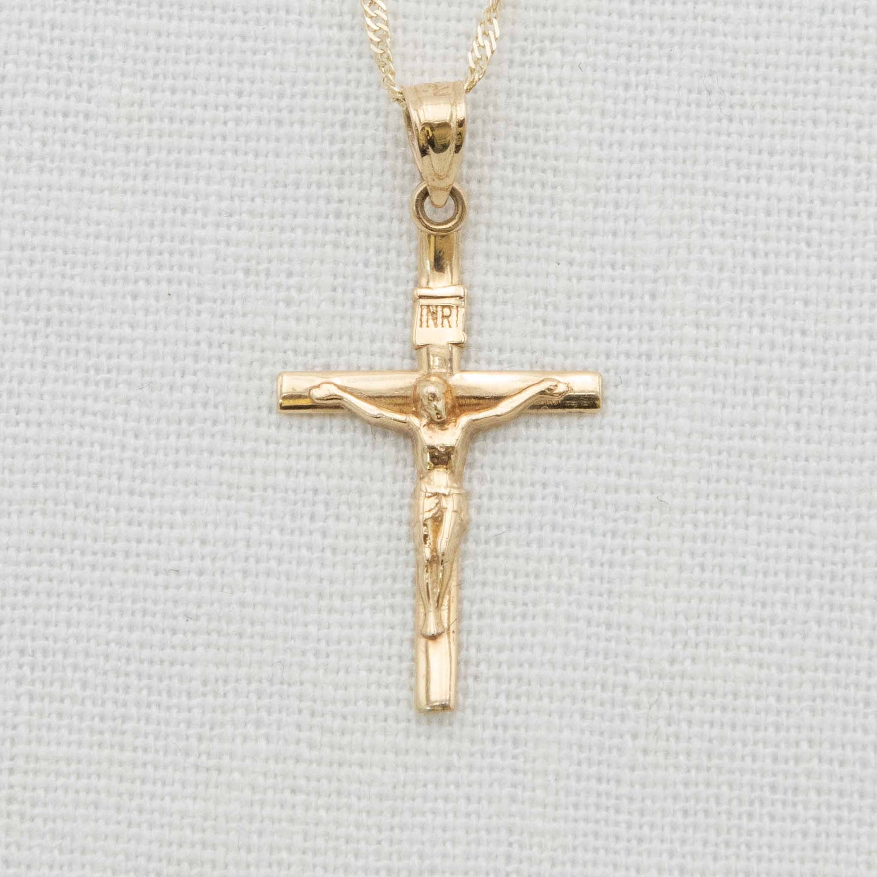Gold Crucifix Necklace