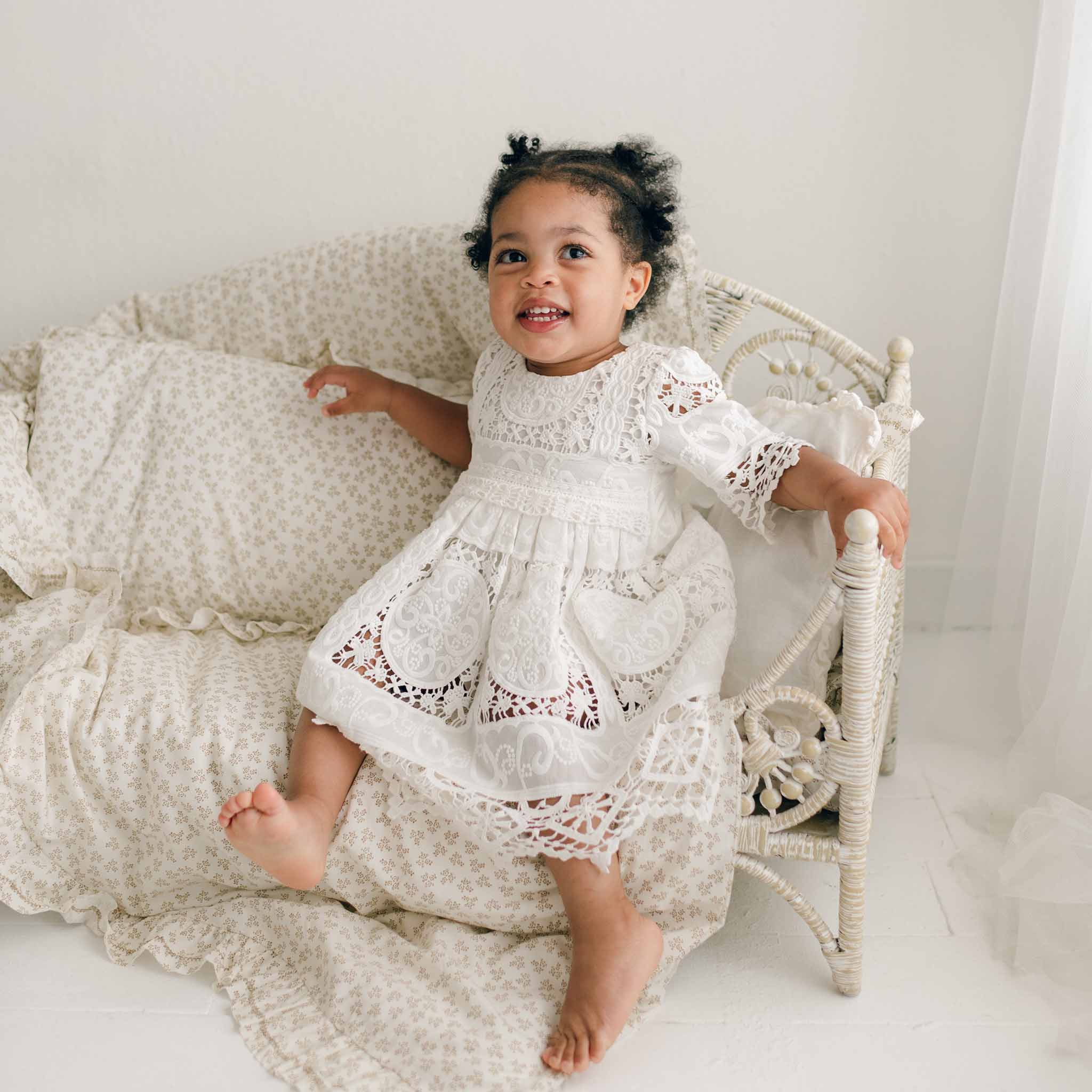 Girls Lace Baptism Dress