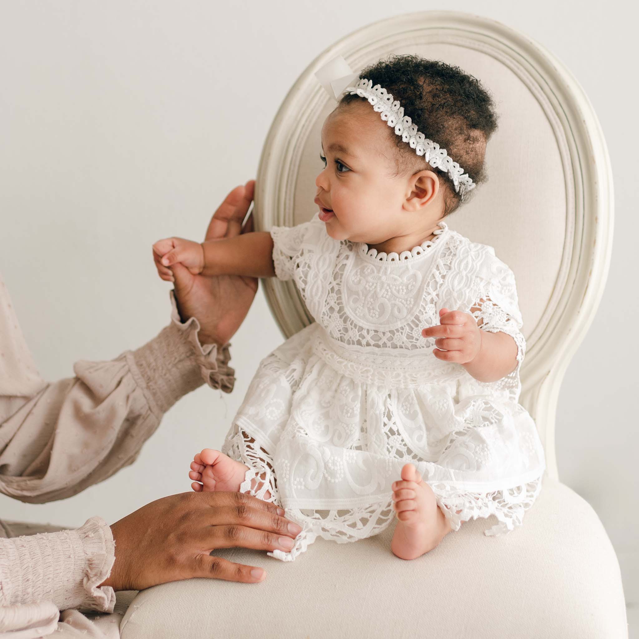 Girls Lace Baptism Dress
