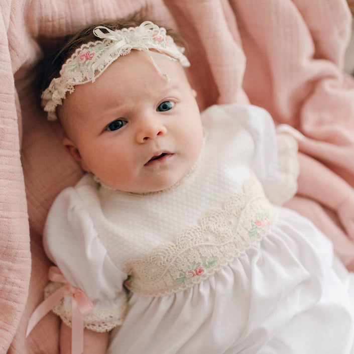 Chloe lace headband on baby