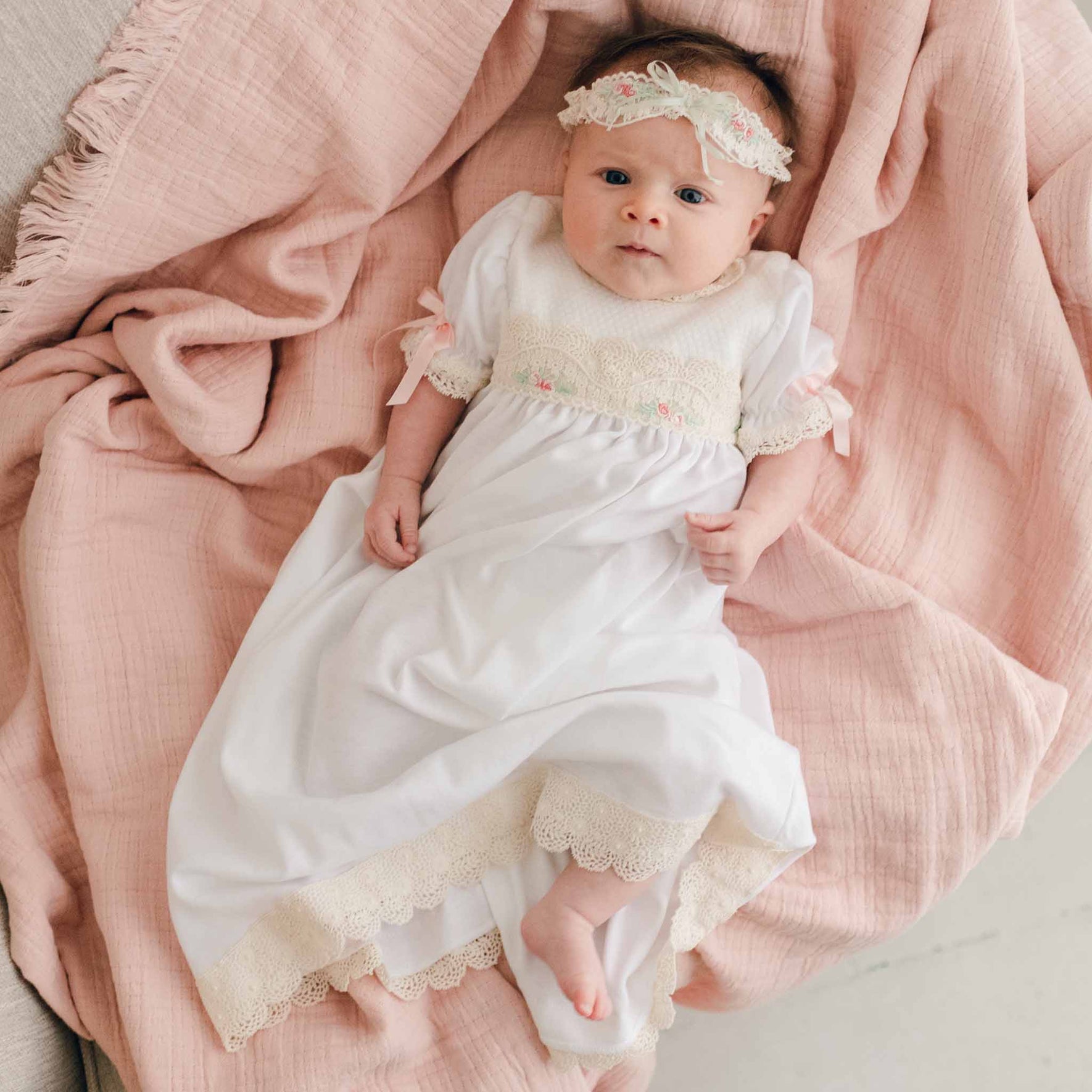 Chloe layette gown