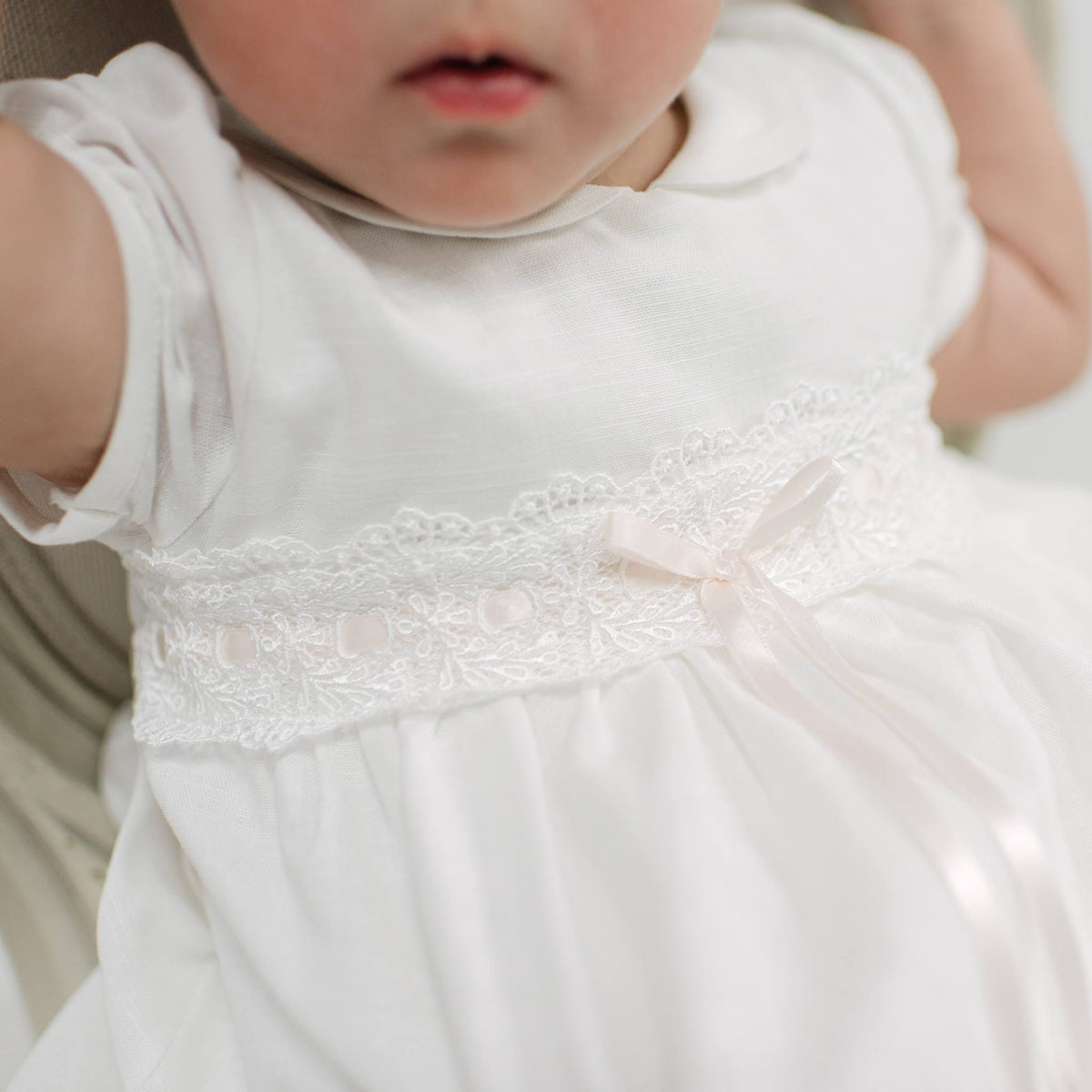 Emma Convertible Christening Gown Skirt & Romper Set