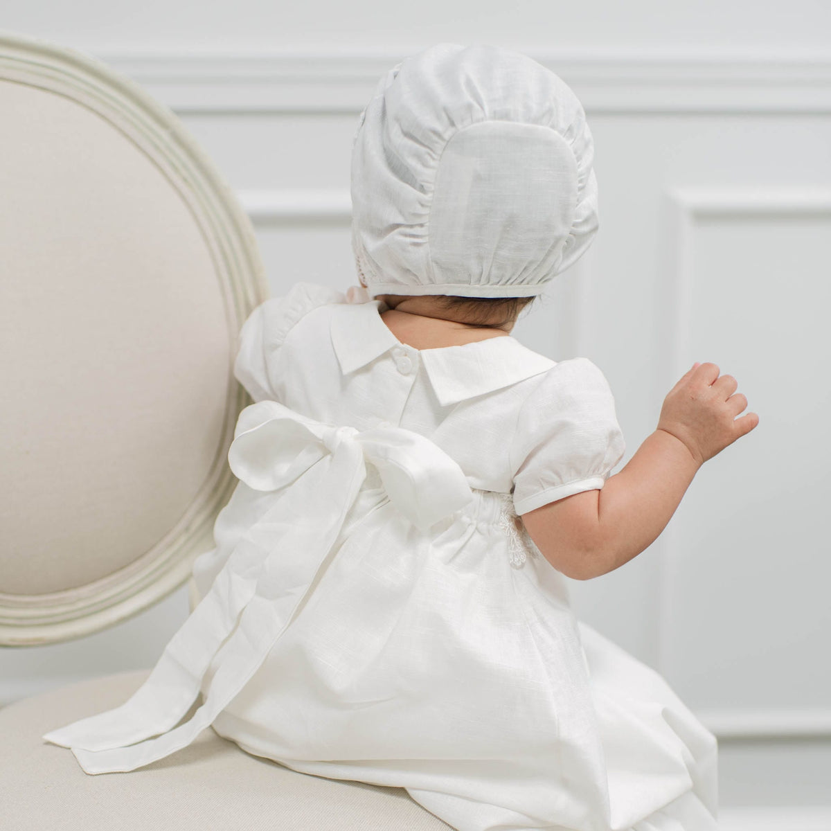 Emma Convertible Christening Gown Skirt & Romper Set