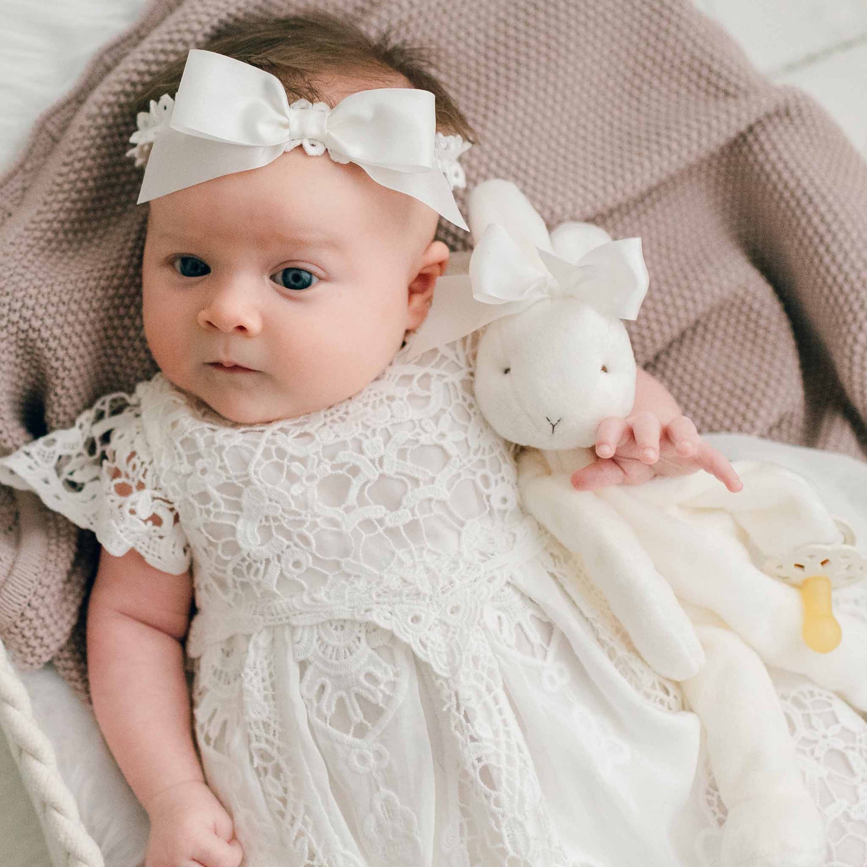 Lace detail baby girl Grace dress