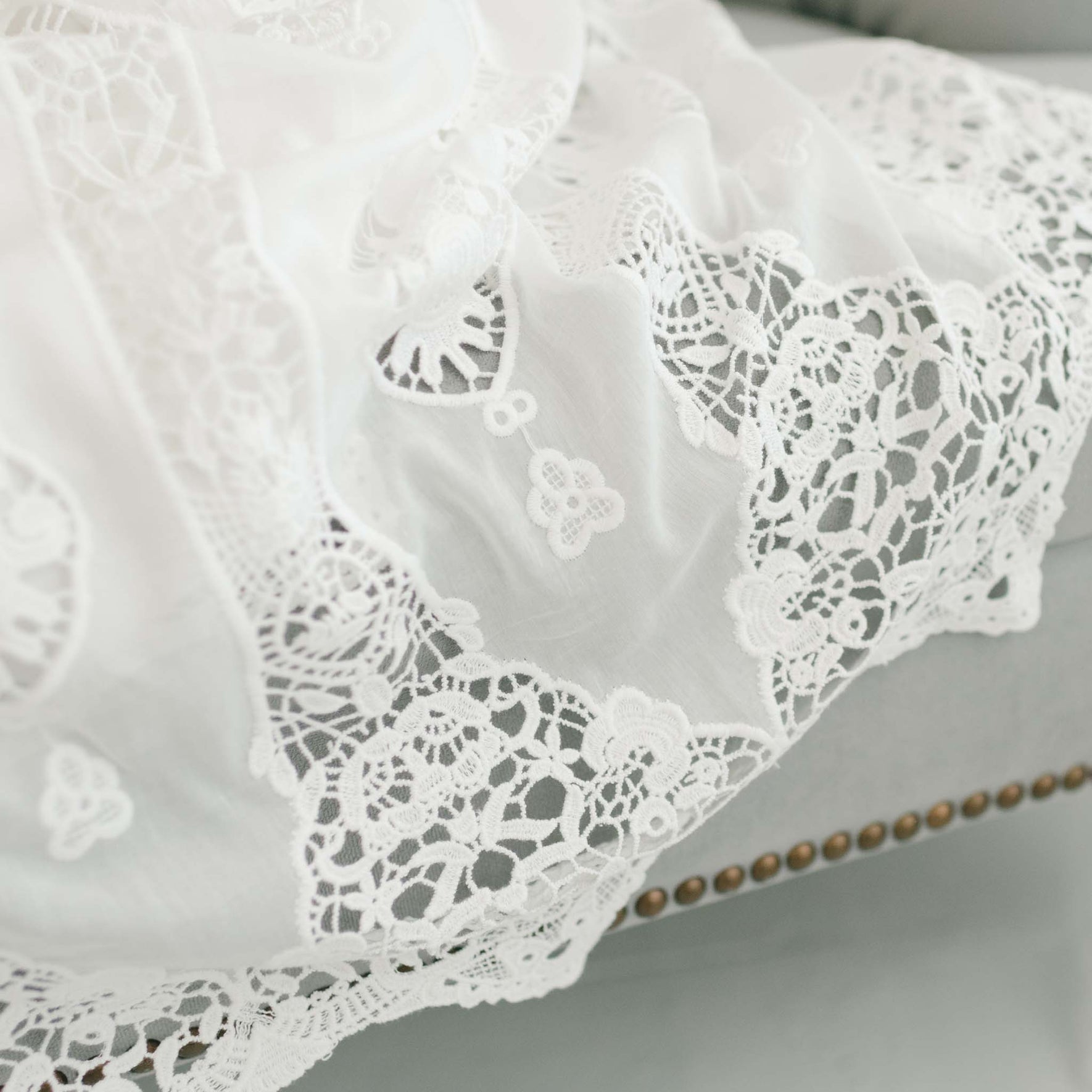 Grace lace detail baptism christening