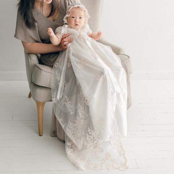 Kristina Christening Gown & Bonnet
