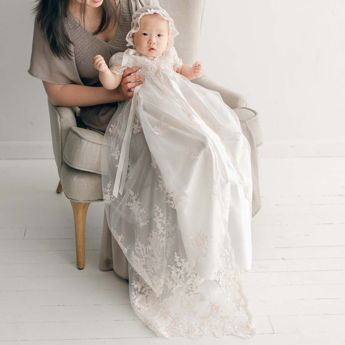 Kristina Christening Gown & Bonnet