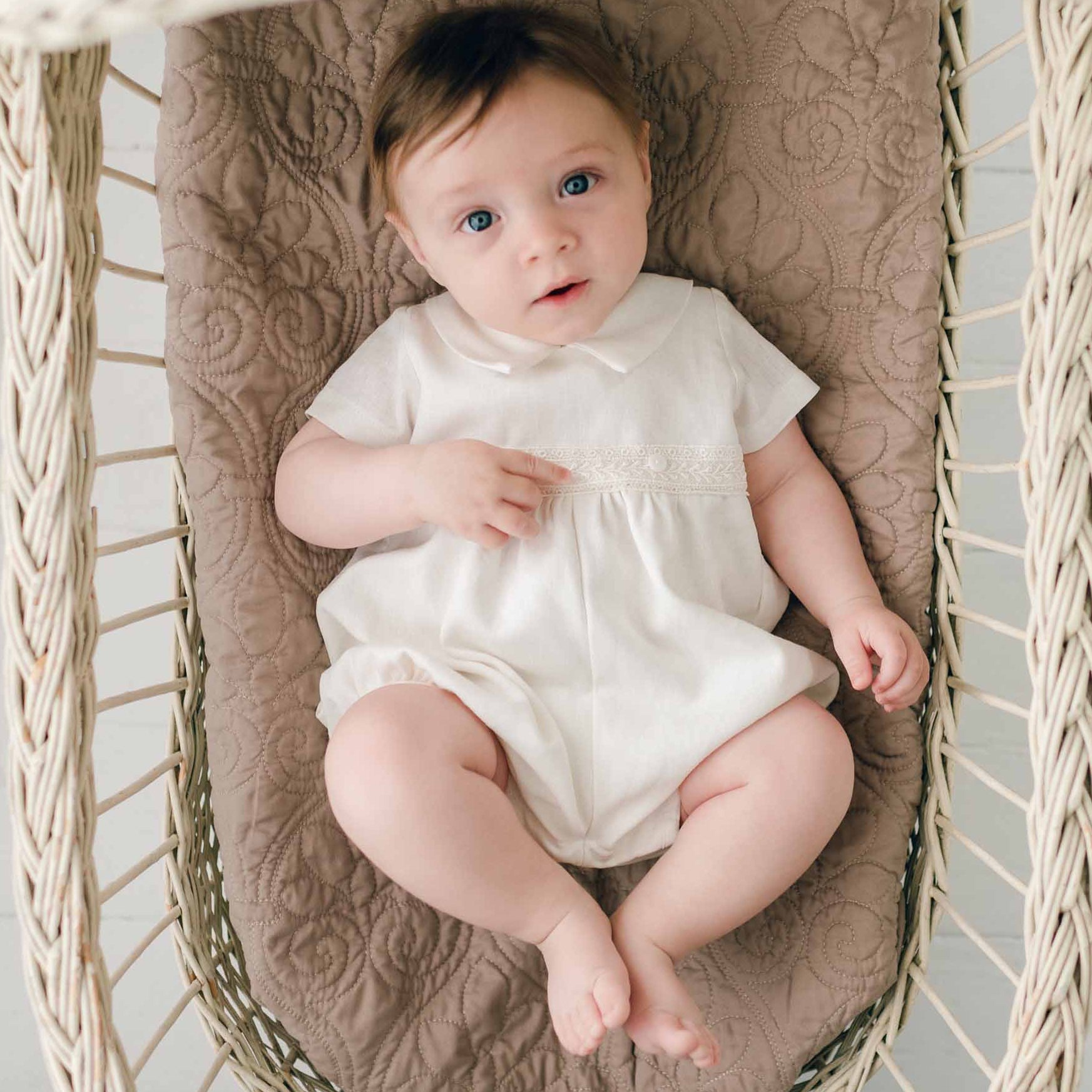 Oliver Bubble Romper – Christeninggowns.com