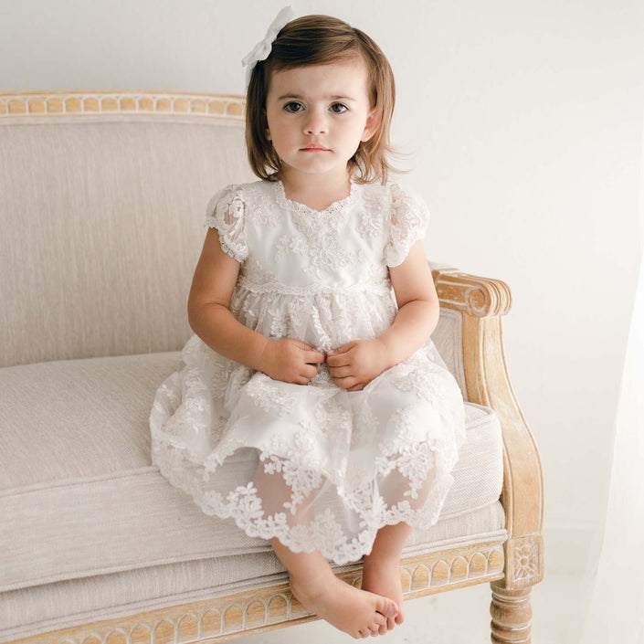 Penelope Lace Christening Dress