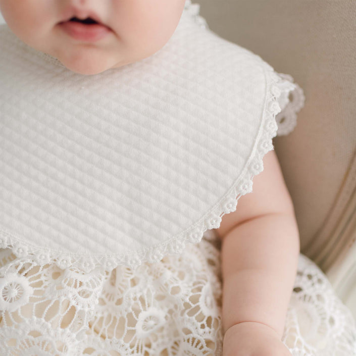 Poppy Christening Bib