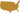 A simple, flat map of the contiguous United States is depicted in a solid gold color with no additional details or labels.