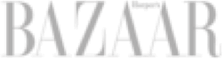Black text reading "BAZAAR" in a serif font on a transparent background.