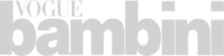 The image displays the Vogue Bambini logo in black text on a transparent background.