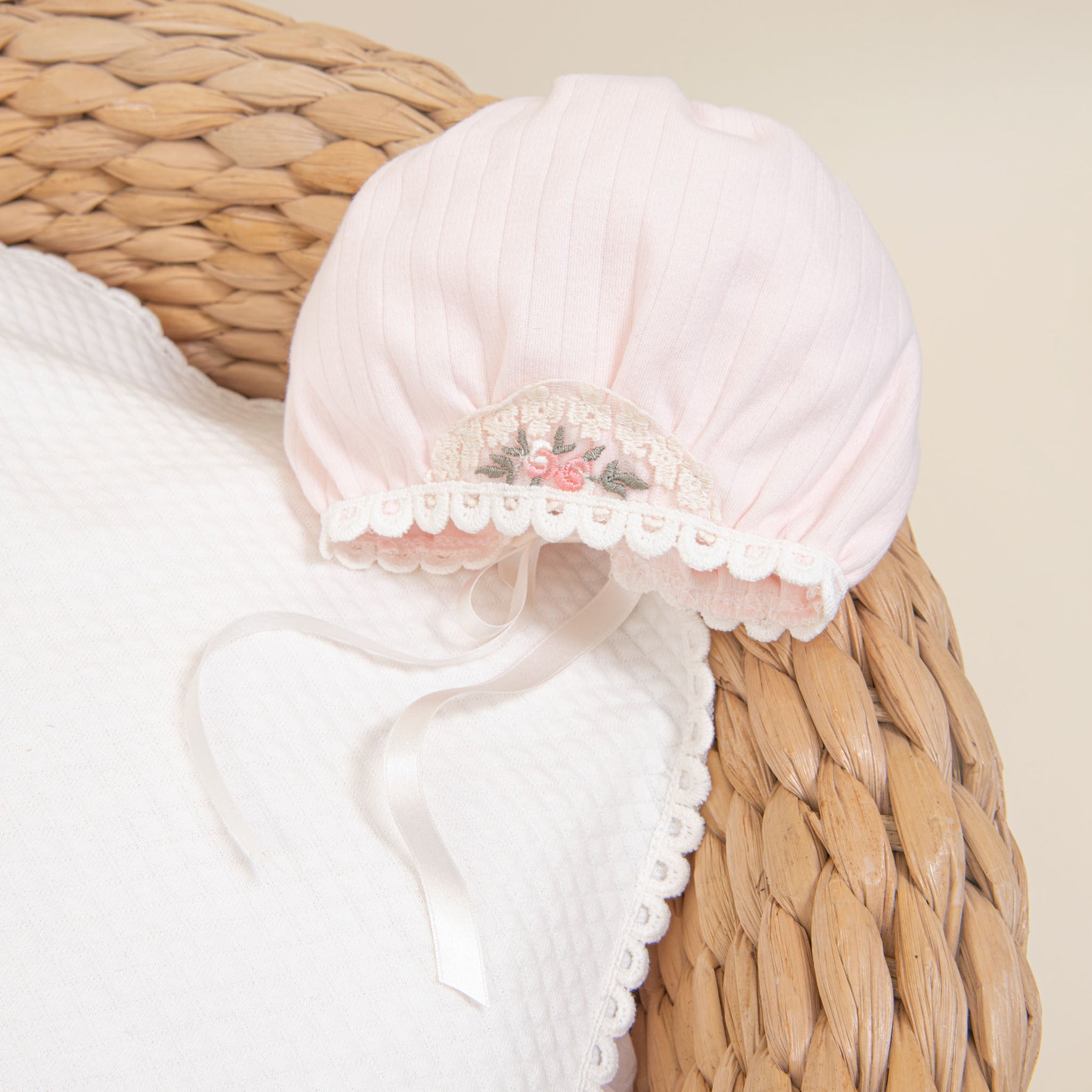 Natalie bonnet flat lay in basket