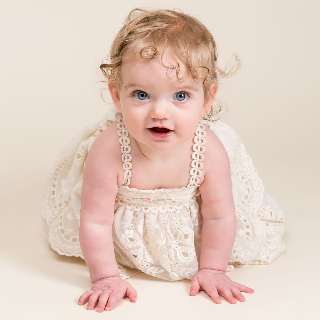 Clementine Christening Dress & Bloomers - Girls Christening Dress
