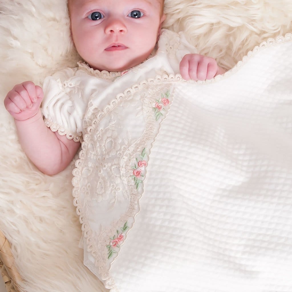 Clementine Receiving Blanket - Girls Blanket