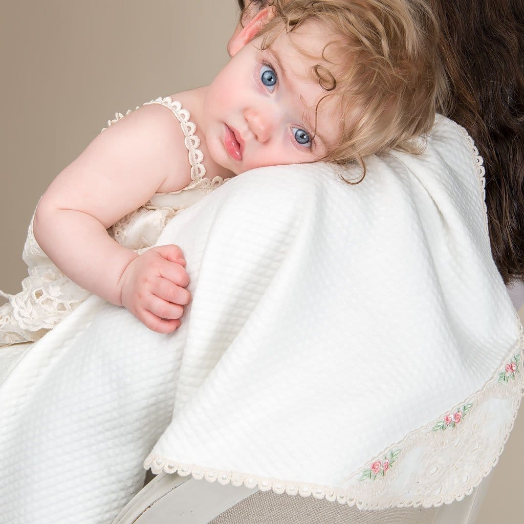 Clementine Receiving Blanket - Girls Blanket