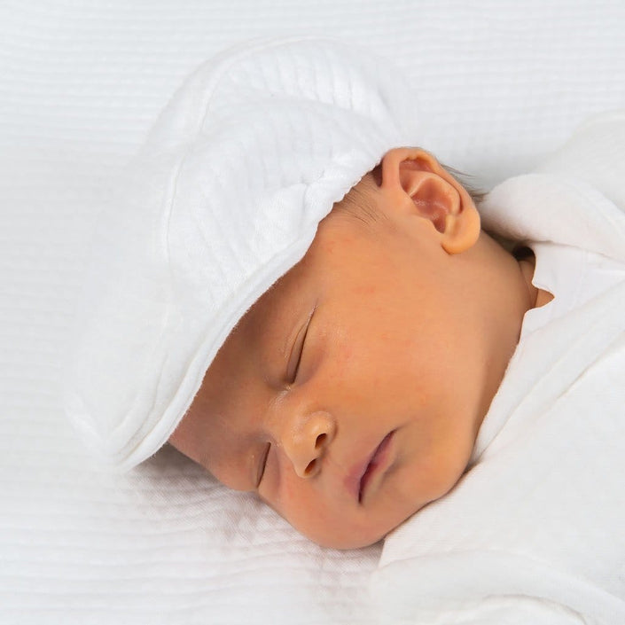Elijah Newborn Newsboy Cap | Quilted Cotton - 