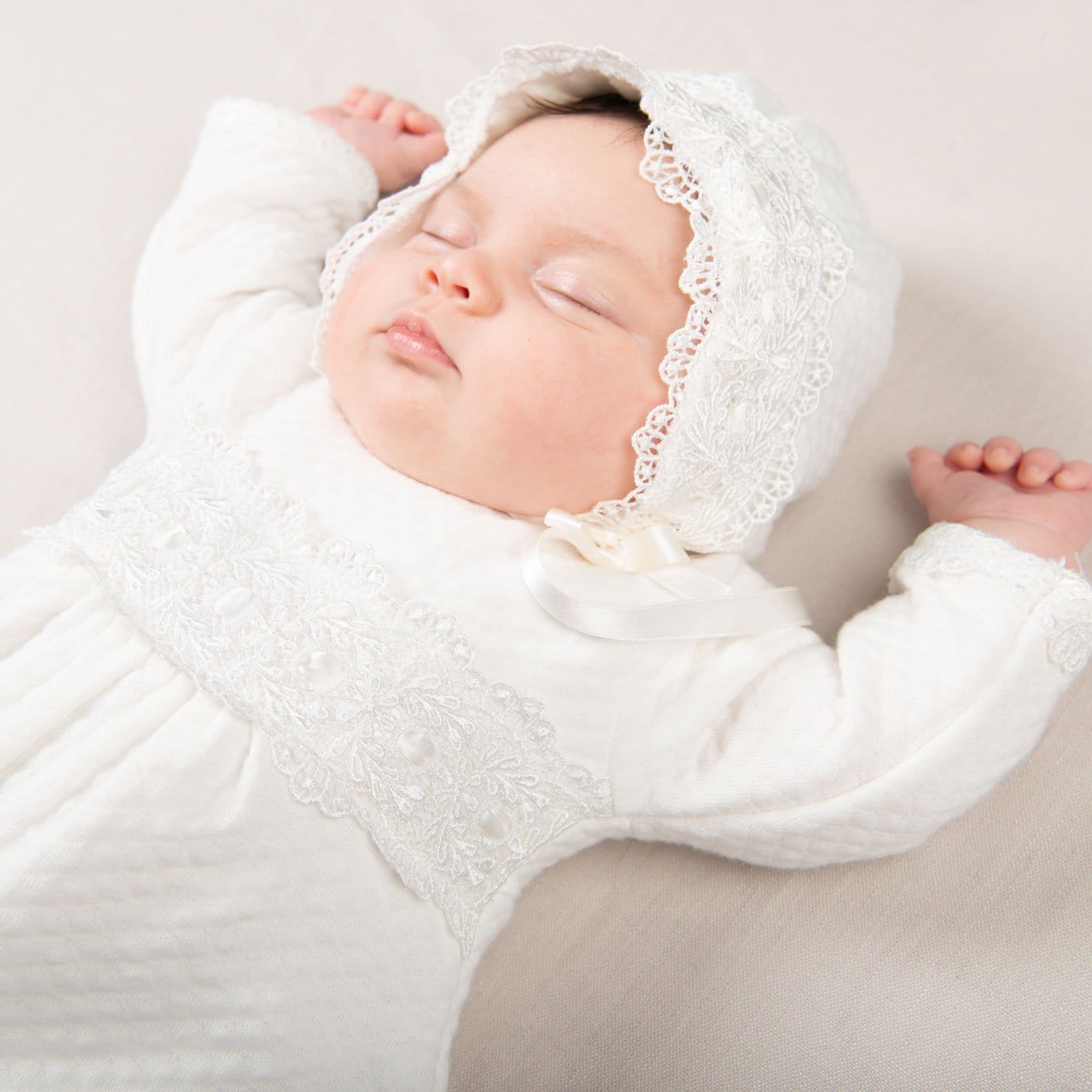Madeline Quilted Newborn Jumpsuit - Girls Jumpsuit
