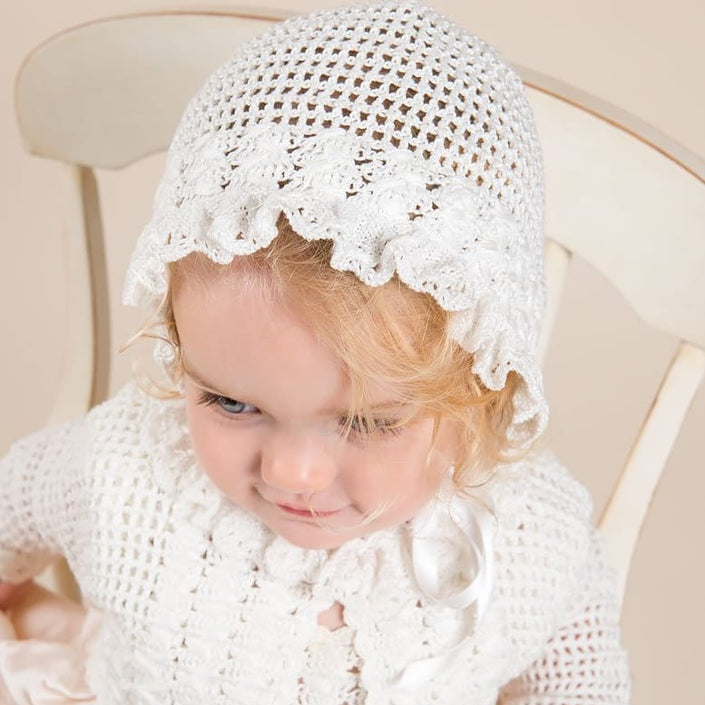 Marita Hand Loomed Bonnet - Girls Bonnet