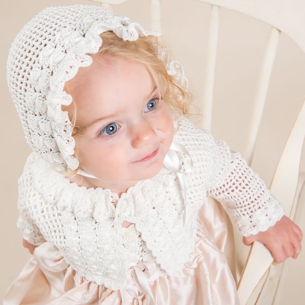 Marita Hand Loomed Bonnet - Girls Bonnet
