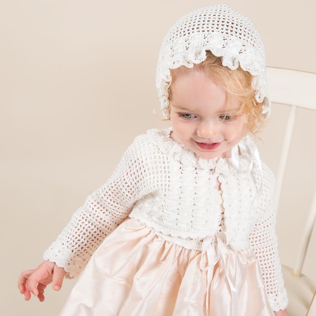 Marita Hand Loomed Bonnet - Girls Bonnet