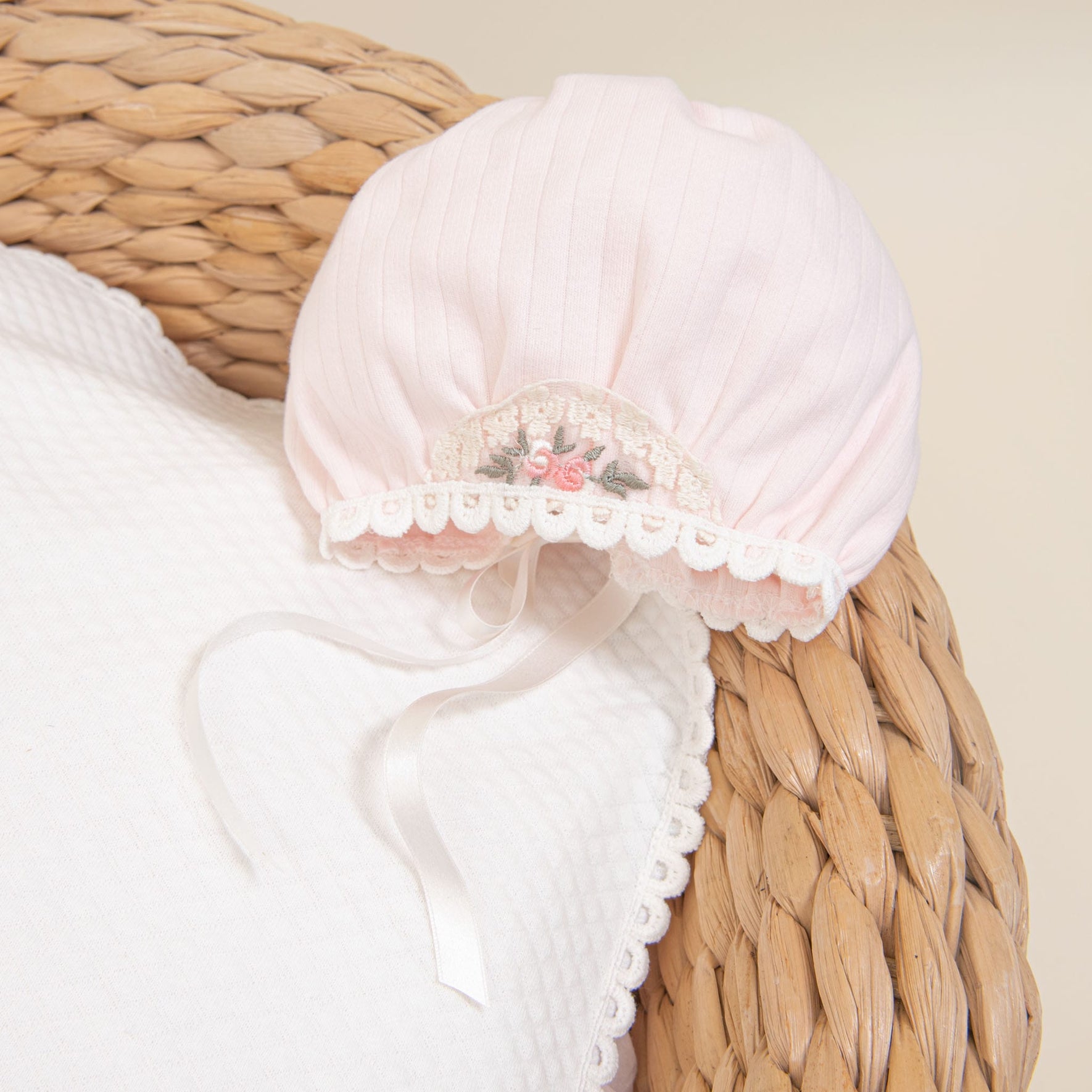 Natalie bonnet flat lay in basket