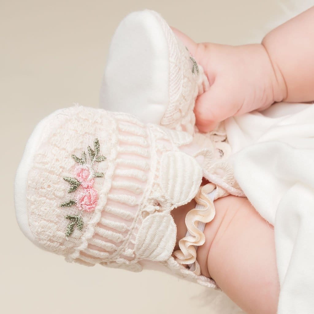 Natalie After Christening Booties - Girls Booties