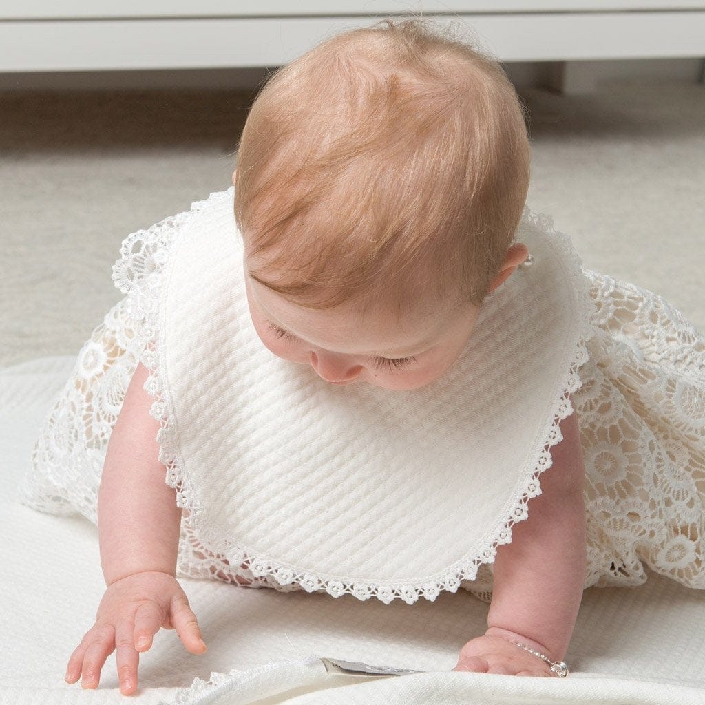 Poppy Christening Bib - 