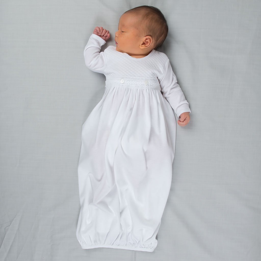 100% Jersey Merino Baby Gown | Merino Sleepwear for Newborns NZ