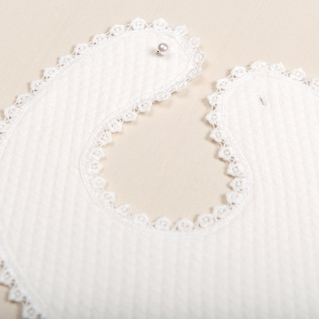 Poppy Christening Bib - 